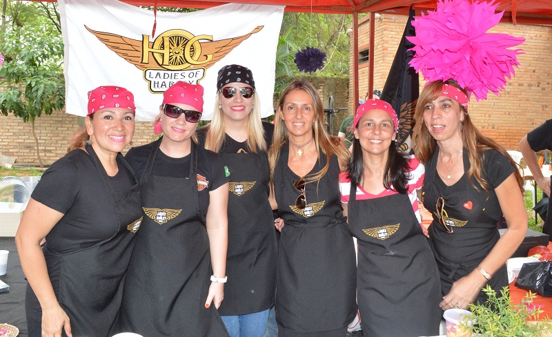 Ellas son las Ladies of Harley, Lorena Zorrilla, Mauja Klae, Karen Mueller, Verónica Lorenzo, Marisol Roig, Mirta Allo y Karin Bogarín.