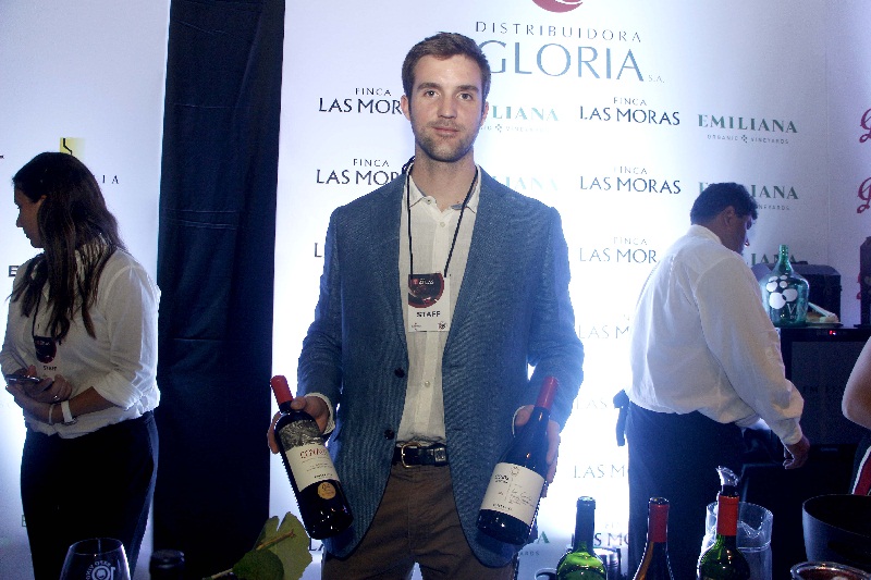 Thomas Samsing, gerente de exportación para América Latina, de Viñas Emiliana durante su presencia en la Expo Vino.