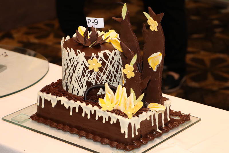 Esta es la torta ganadora del campeonato nacional de decoración. 